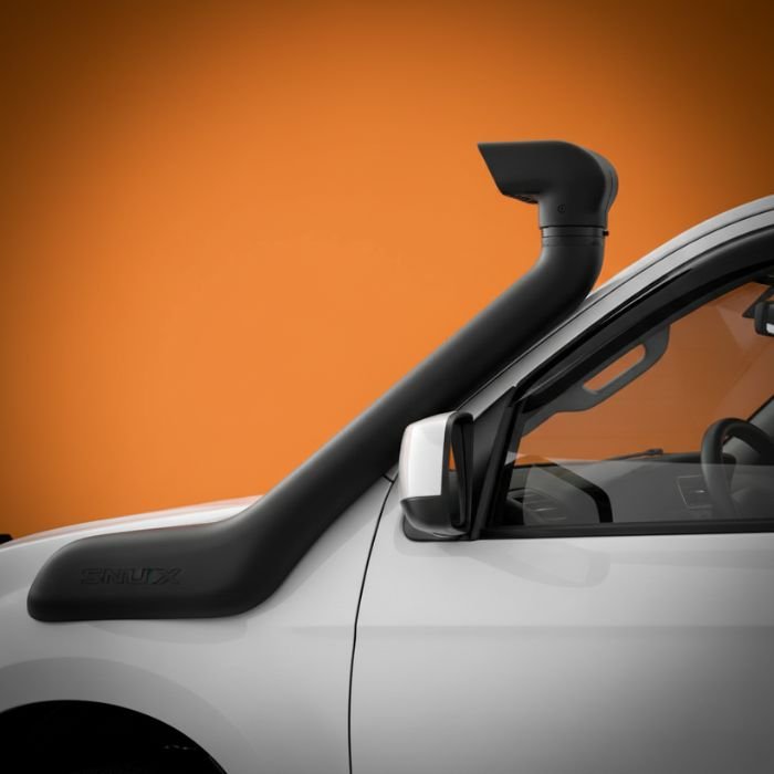 Isuzu D-Max snorkel installed for water wading and off-road driving