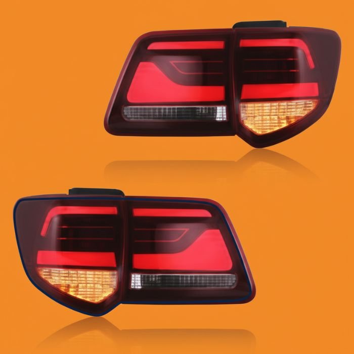 Toyota Fortuner Red Smoke Tail Lights (2012-2016) | Premium LED Rear Lamps