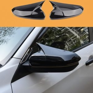 Honda Civic Mirror Covers / Black 2016-2021 | Gloss Black Wing Covers