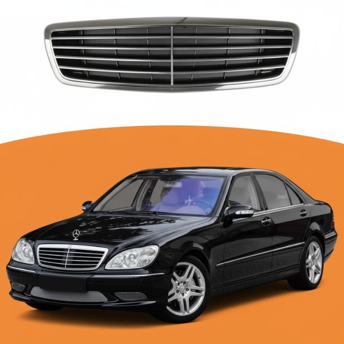Mercedes Benz S-Class W220 Front Grill (1999-2006) | Premium Chrome Upgrade