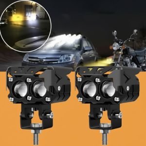 Universal 2 LED Bumper Spot Light / for Cars and Motorcycles | Ultra-Compact Fog Light
