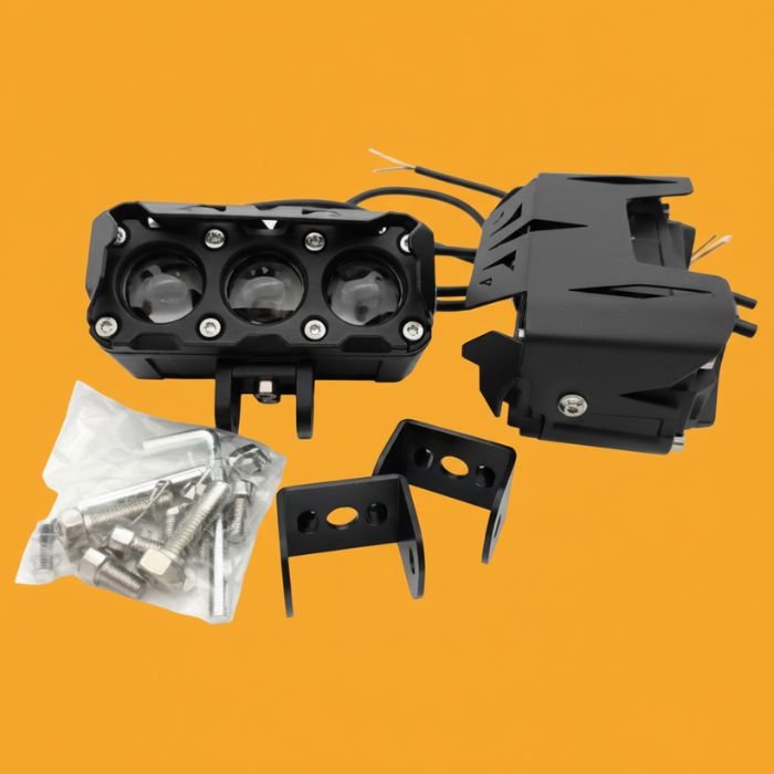 Universal 3 LED Bumper Spot Light / for Cars and Bikes | Compact High-Power Fog Light