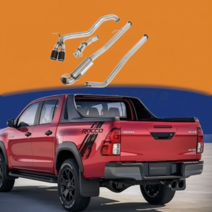 Toyota Hilux Revo HKS exhaust system 4 pcs