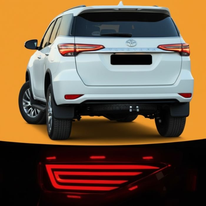 Toyota Fortuner bumper reflectors rear safety lights