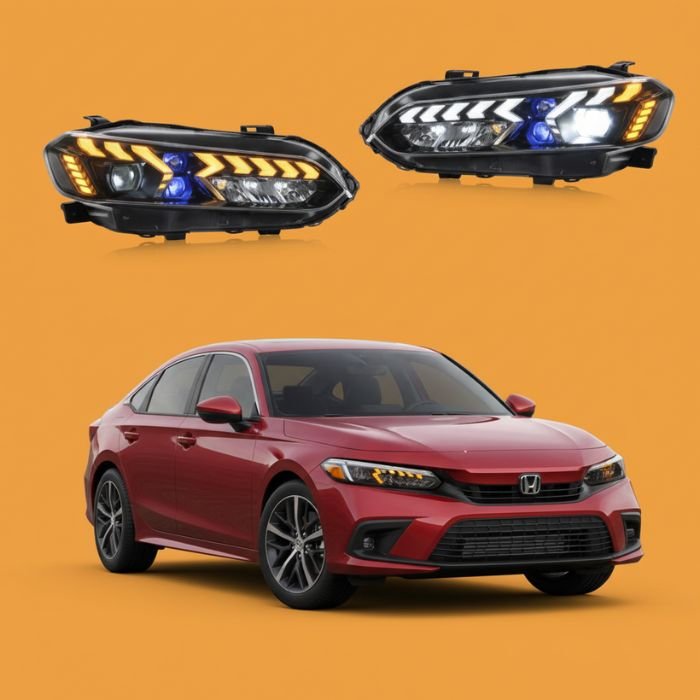 11th Gen Honda Civic Headlights E-Tron GT Style 2022-2025