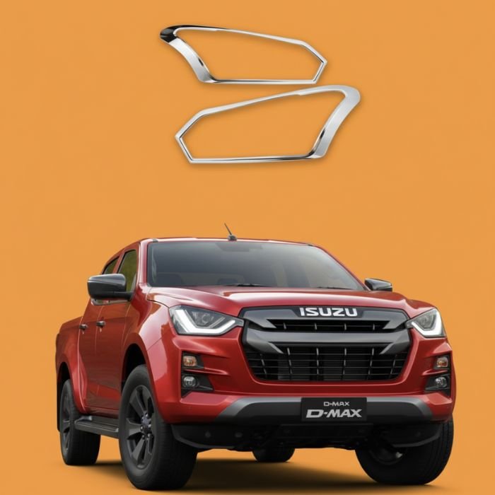 Isuzu D-Max Headlamp Cover 2018-2025 Chrome
