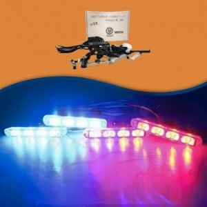 Police Flasher Light 8 Pcs LED Emergency Warning Lights