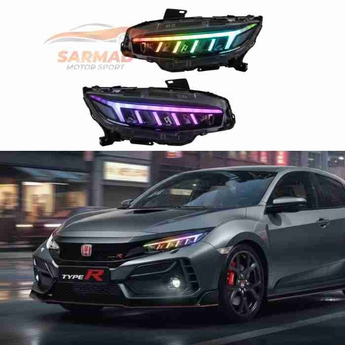 Honda Civic 10th Gen RGB Headlights Audi Style | Multi-Color LED Upgrade