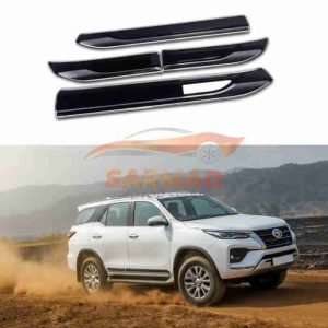 Toyota Fortuner Door Moulding Painted Chrome (2017-2020) | Side Body Protection