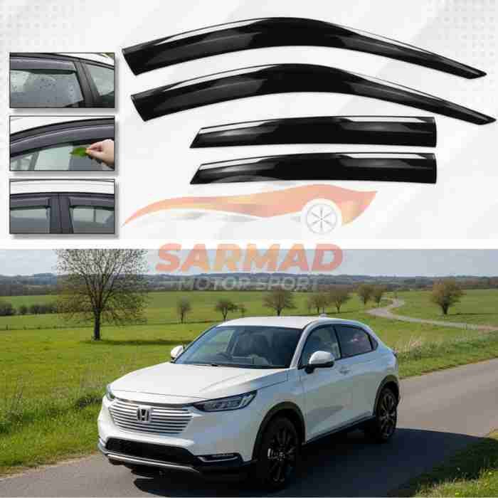 Honda HRV Air Press Sun Visors with Chrome Border (2022-2023)