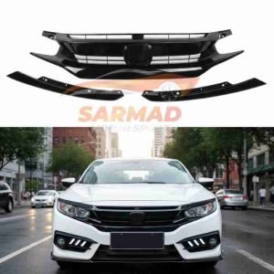 Honda Civic X RS Style Front Grill (2016-2021) | Glossy Black Upgrade