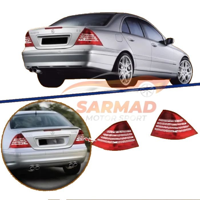 Mercedes Benz C-Class W203 Backlights (2001-2007) | Red Crystal Rear Lamps