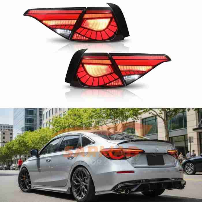 Honda Civic 11th Gen Snake Style Tail Lights | Premium LED Upgrade