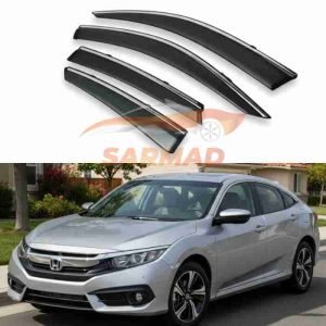 Honda Civic X Air Press Sun Visors (2016-2021) | Premium Rain Guards
