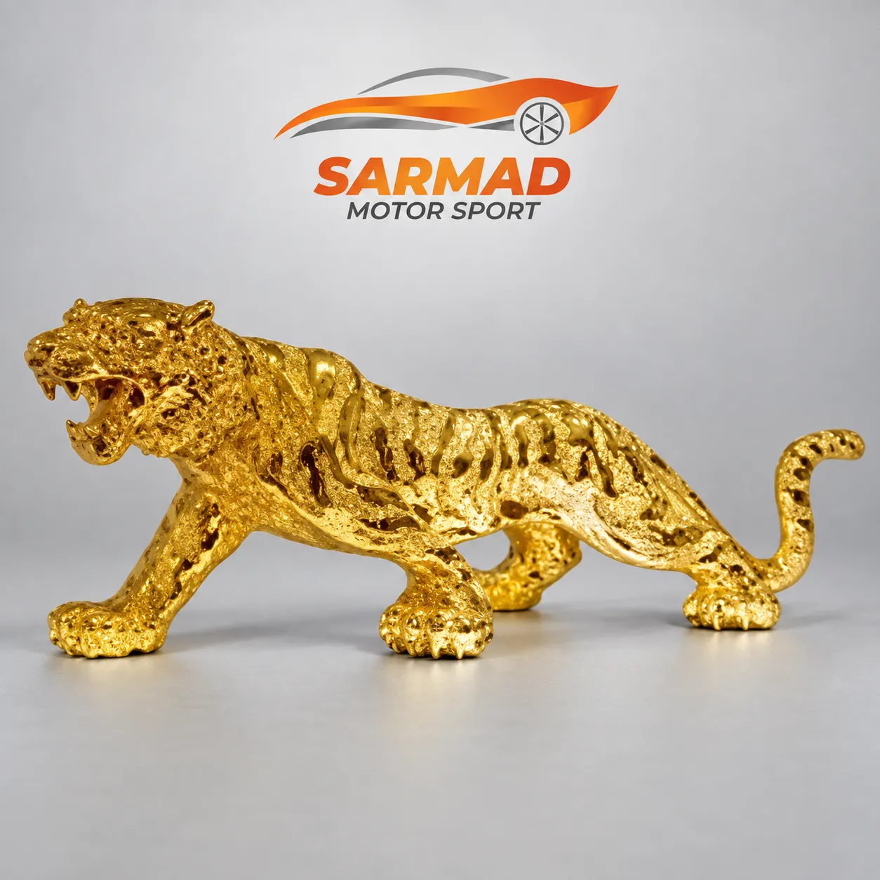 Car Dashboard Decoration Tiger Golden Car Automobile Interior Dashboard