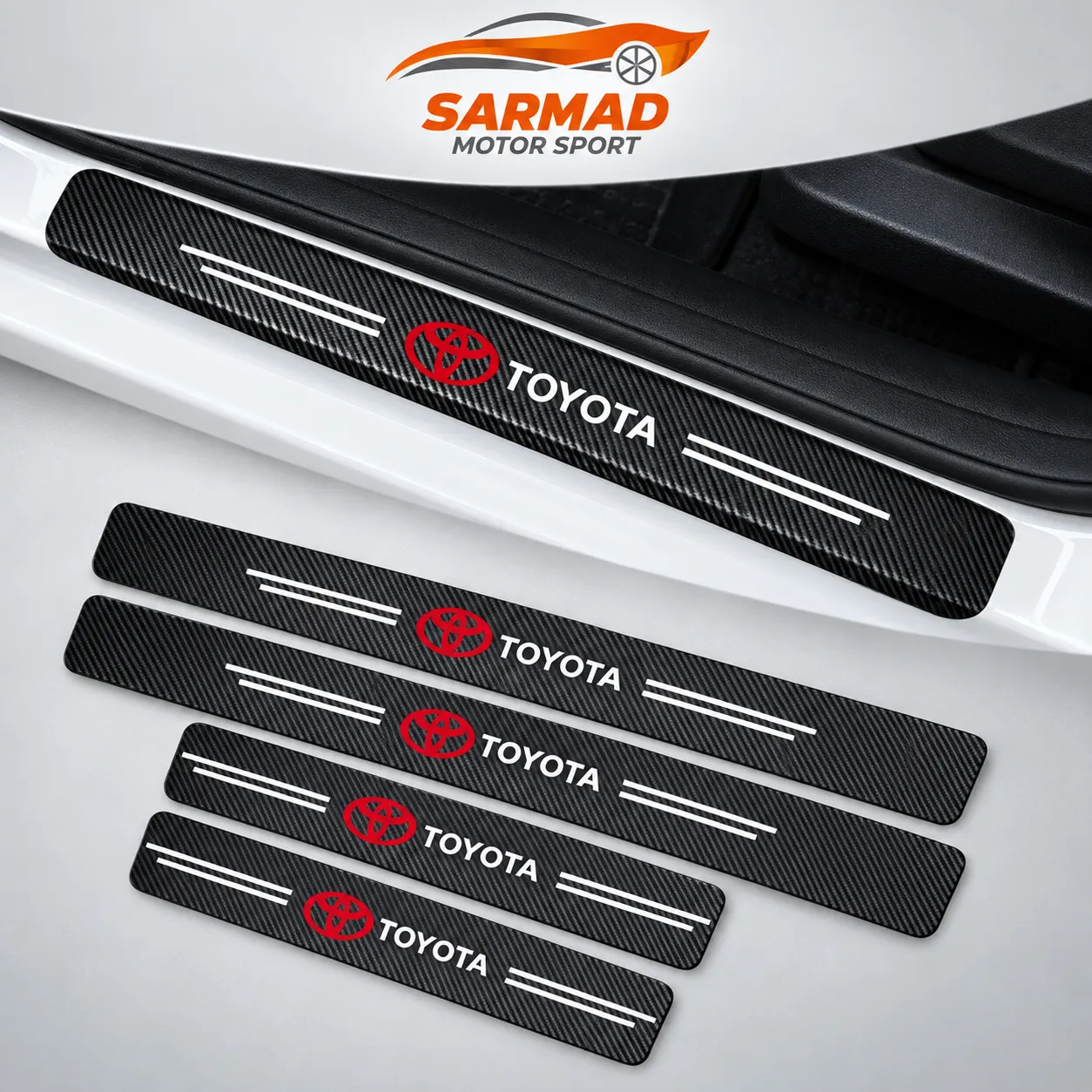Car Door Sill Guard - 4-Piece Set