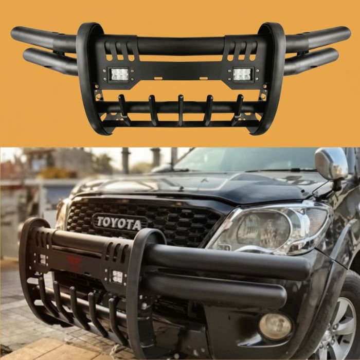 Bull Bar Double Pipe with Light | Toyota Hilux Revo 2016-2023