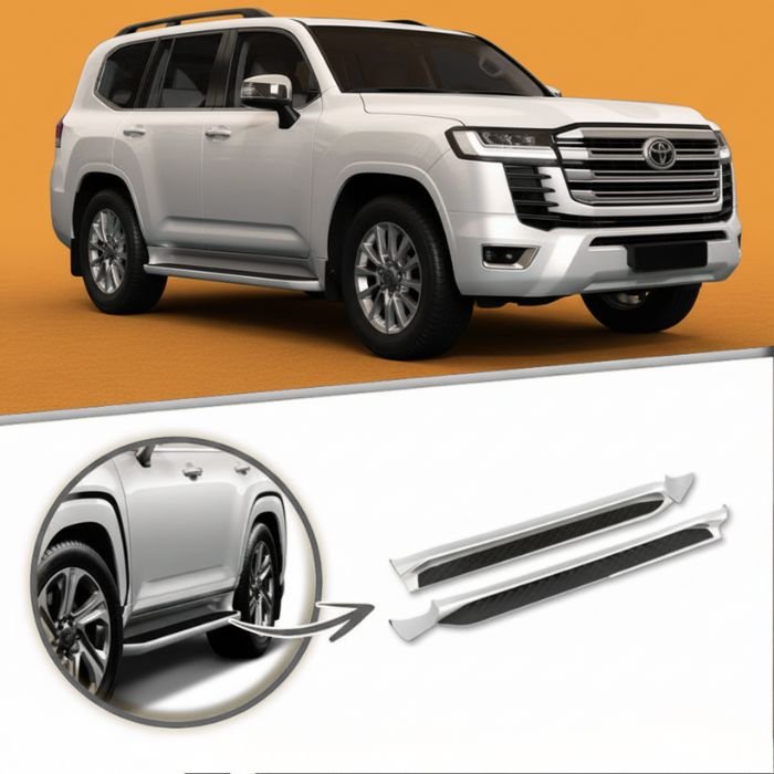 Toyota LC300 Side Steps / Land Cruiser Foot Boards (2022–2025) | OEM Fit