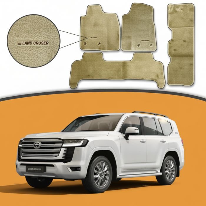 Twist Fiber Floor Mats / Toyota Land Cruiser LC300 2022–2024 | Premium Interior Mats