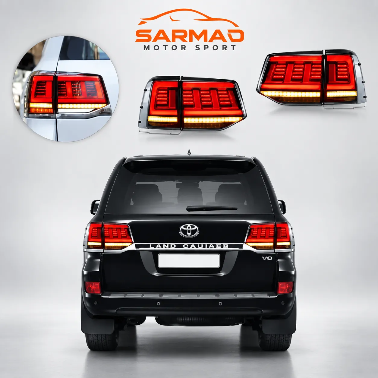 FJ200 16 V3 Tail Lamp – LED Rear Lights for Toyota Land Cruiser