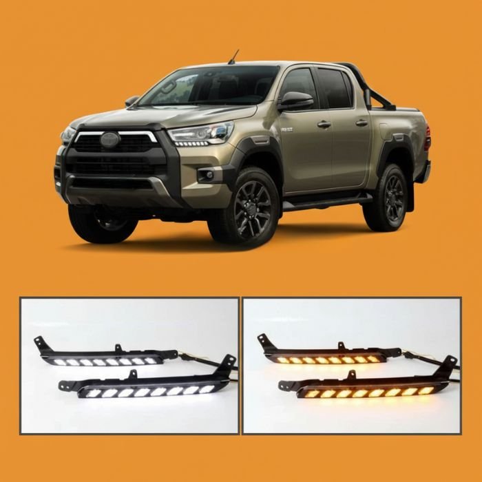 Toyota Hilux DRL / Headlight Upgrade | Sarmad Motor Sport