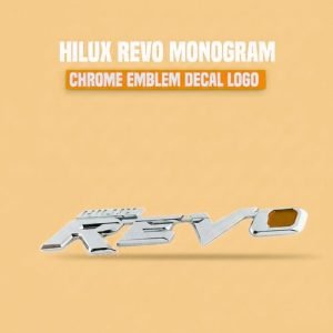3D Metal Revo Logo Chrome / Toyota Hilux Revo | Premium Emblem