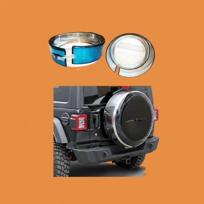 Tyre Cover Steel Belt Silver durable spare wheel cover