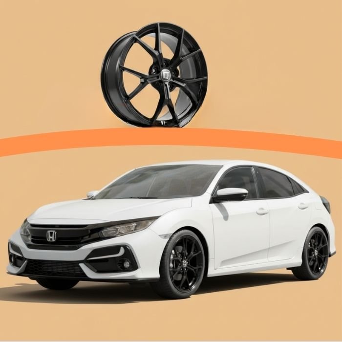 Black Alloy Rims 18-Inch | Honda Civic 10th Gen Sarmad Motor Sport