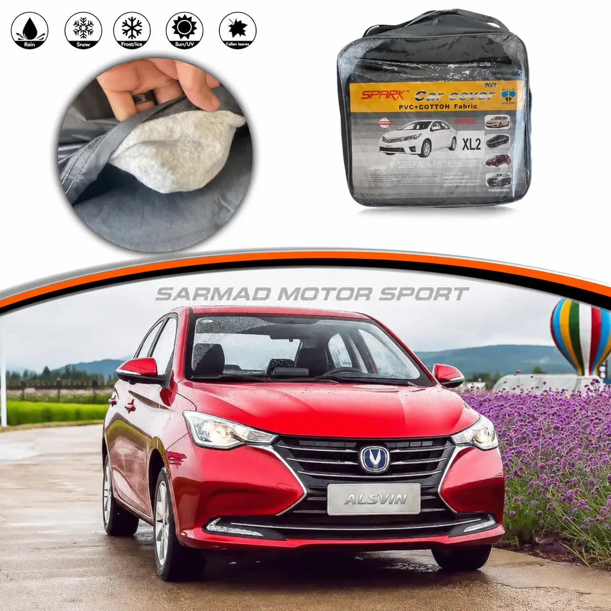 Changan Alsvin car body cover with premium protective fabric