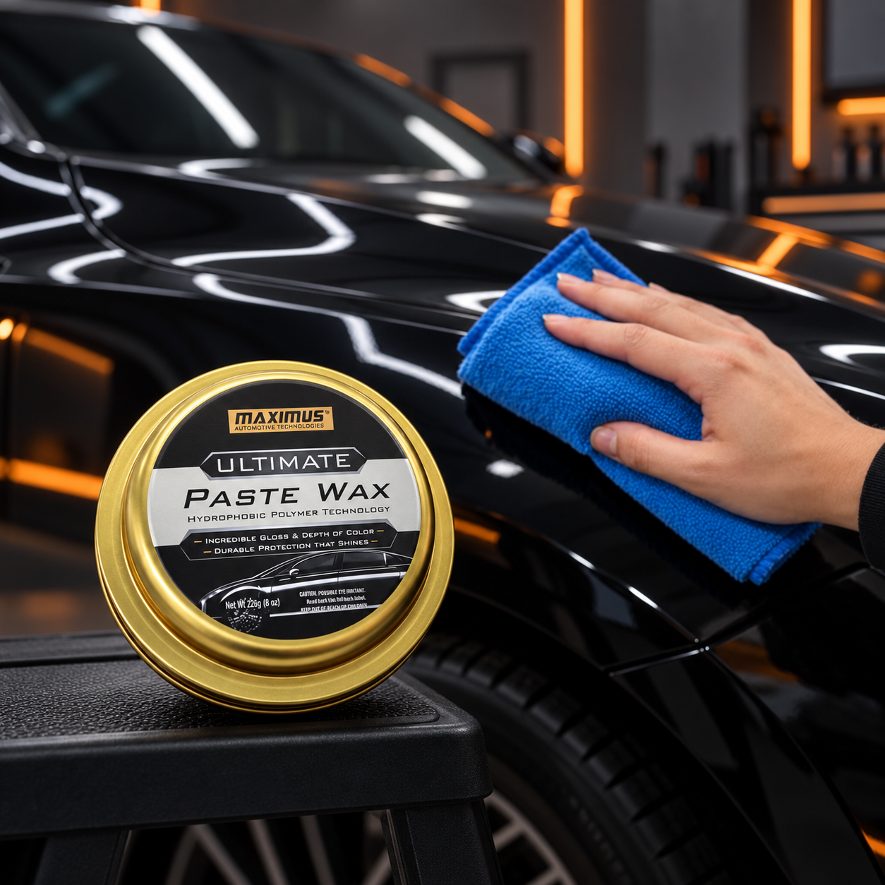 Maximus Ultimate Paste Wax With Microfiber Cloth - Image 3