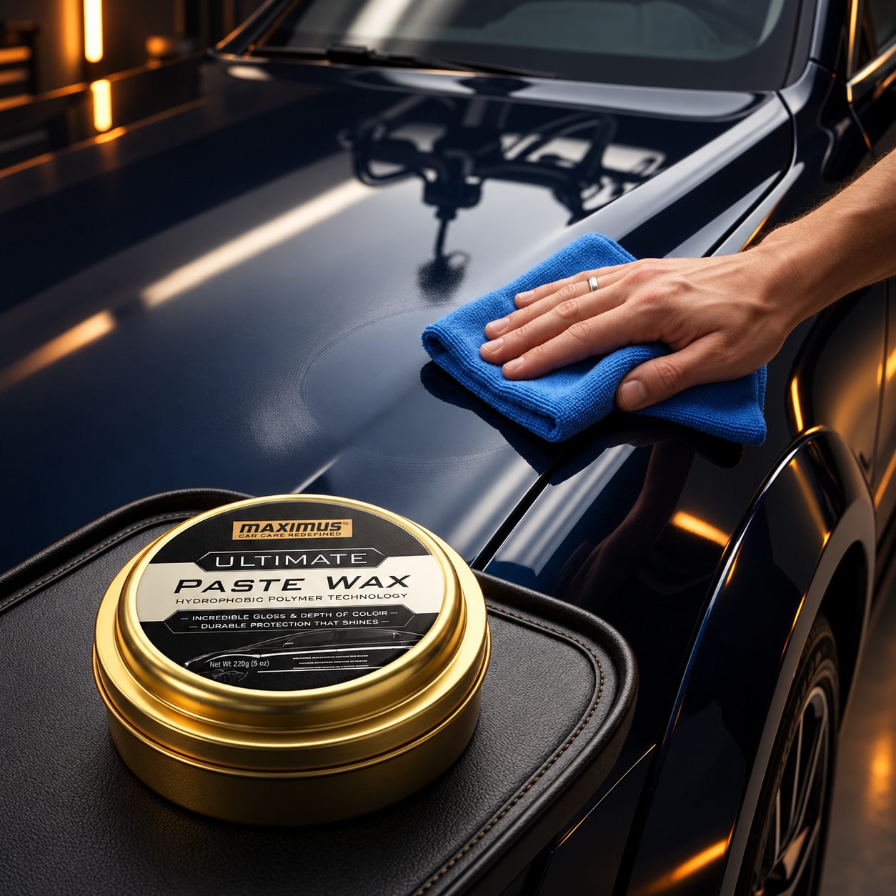 Maximus Ultimate Paste Wax With Microfiber Cloth - Image 2